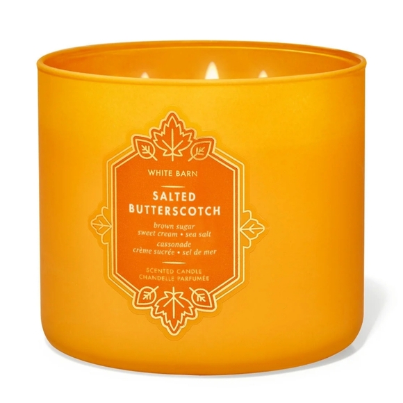 🛍BOGO 50% OFF🕯NWT‼️ Bath & Bidt Works "Salted Butterscotch" 3-wick Candle - Picture 7 of 10